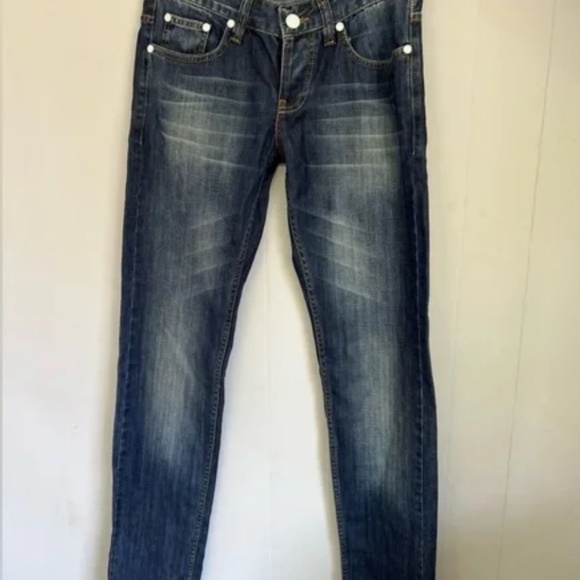 NWT - DSQUARED2 Size 29 Jeans Low Rise Blue White Y2K - Picture 2 of 13